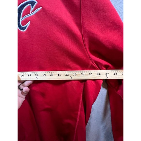 Crusaders Adidas Climalite Sweater Adult 2XL Red Zip Long Sleeve Sweatshirt Mens - Picture 6 of 8